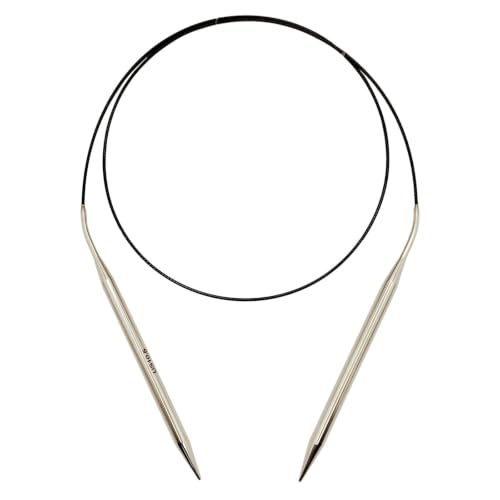 Image of OYEUYID Size 10.5 Circular Knitting Needles 16 Inch Metal Knitting Needle Set