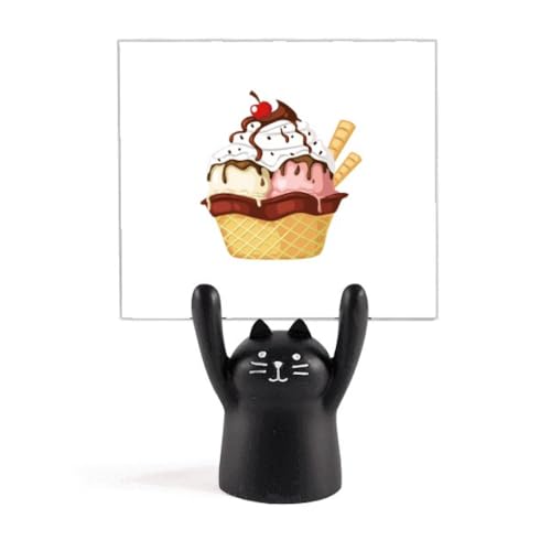 Mémo support de dessin animé Chat Noir Biscuits Chote Ice décoration