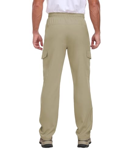 Mens Hiking Pants Cargo Waterproof UPF 50+ Lightweight Quick Dry with Zipper Pocket for Work Fishing HH240112