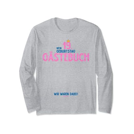 Libro de visitas de 19 cumpleaños, regalo para mujeres [2020] Manga Larga