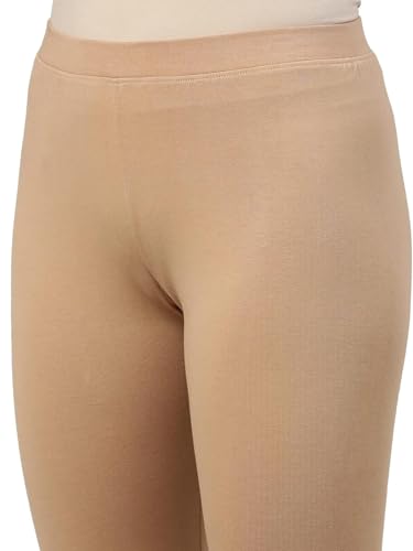 Image of ZAYANQA Combo of 2 Slim Fit Women /Girls Solid Stretchable Cotton Ankle Length Leggings with Ultrasoft Wide Elastic Waistband |Comfortable |Fashionwear|