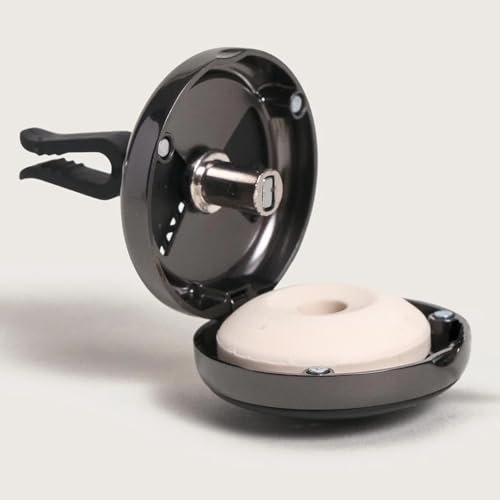 Image of MAISON BERGER Car Diffuser Set, Velvet of Orient | Warm Vanilla Amber Notes, Refillable Vent Clip with Ceramic Refill, Passive 4-Week Diffusion, Made in France