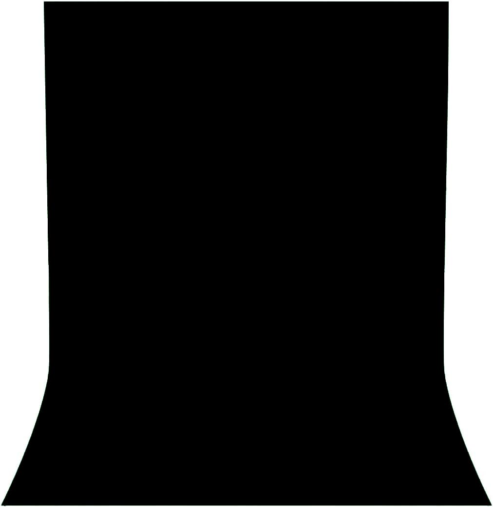 Black Backdrop for Photoshoot, Professional Photo Backdrop Background Curtain for Product Photography, Portraits, Wedding, Party, Live Streaming Video Recording 10X10 FT (Background Only)