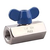 DERNORD Mini Ball Valve - Stainless Steel ball valve 1/4