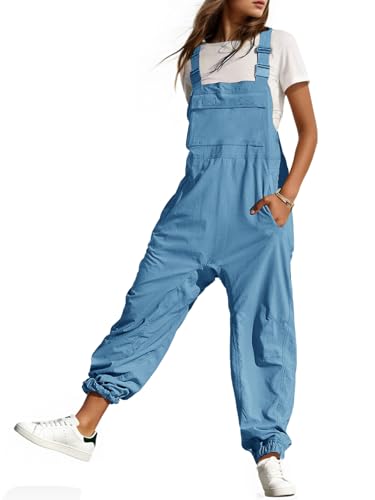 Overol casual para mujer con peto holgado tirantes regulables y algodon comodo