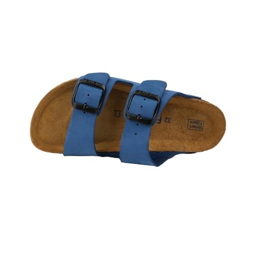 Image of Kids' 100% Genuine Leather Sandals - Comfortable Smart Foam Footbed, Adjustable Straps, Durable Non-Slip Sole and Stylish