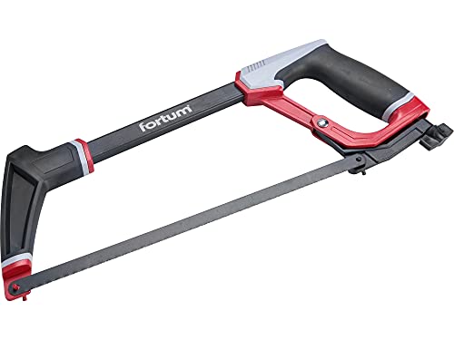 Fortum Sierra de mano para metal, 300 mm, ángulo de corte de 45°/90°, para madera, acero, metal, PVC Cover
