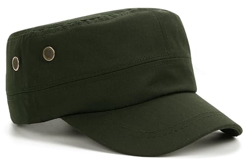 Image of Unisex Basic Cadet Army Caps Everyday Military Style Hat