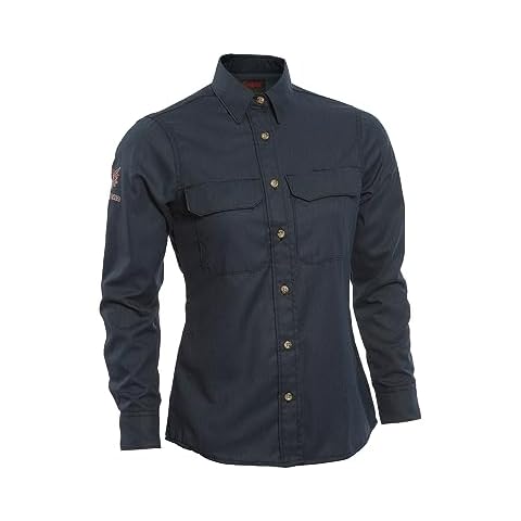 DRIFIRE Women's Standard Work Shirts, Navy, 2X-Large Cover