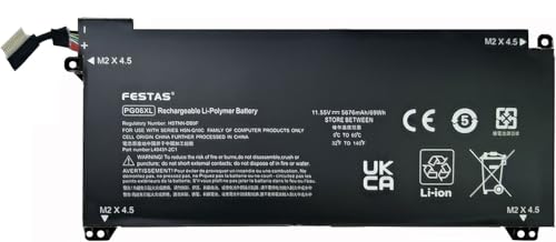 Batterie HP Omen 15-DH1010CA PG06XL pour réparer un PC qui coupe