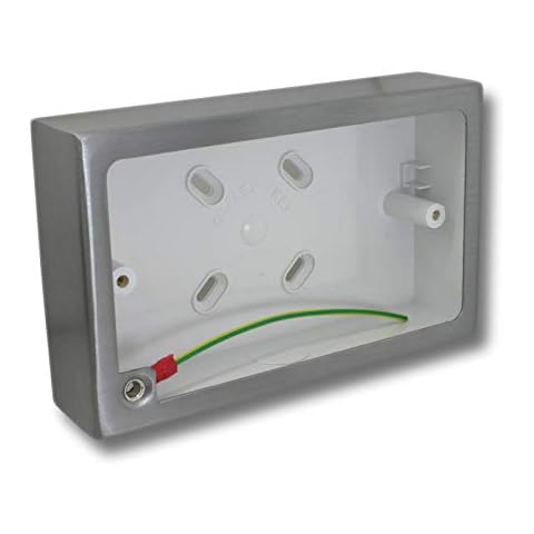 G&H Brassware Double Brushed Steel Pattress Box 710SS Cover