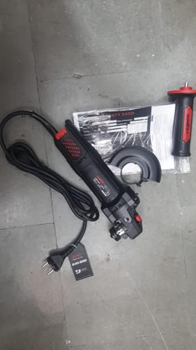 Image of KING POWER Angle Grinder KBS-712, 1100W Motor, 100mm Disc, with Side Handle and Grinder Kits, for Steel Cutting