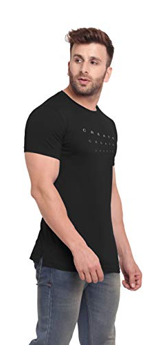 Image of BULLMER Mens HalfSleeve Round Neck Printed Cotton Tshirt - Combo Tshirt - PaCK of 2