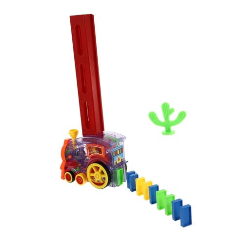Train domino jouet éducatif transparent et coloré pour le développement des tout-petits
