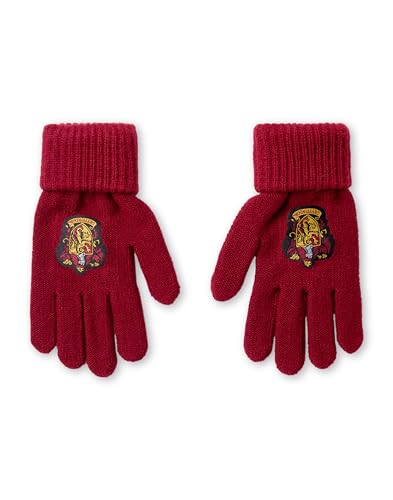 Image of Harry Potter Hat and Gloves Set Kids | Boys Girls Gryffindor Ravenclaw Slytherin Hufflepuff House Options