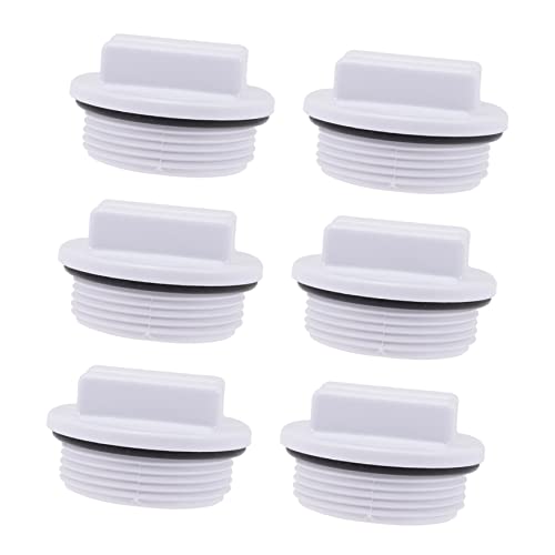 CAXUSD 6 Piezas Tapon anticongelante Piscina acessórios Piscina complementos Piscina tapón de Retorno de SPA roscado Drenaje del Filtro de la Piscina tapón de Drenaje roscado para Piscina