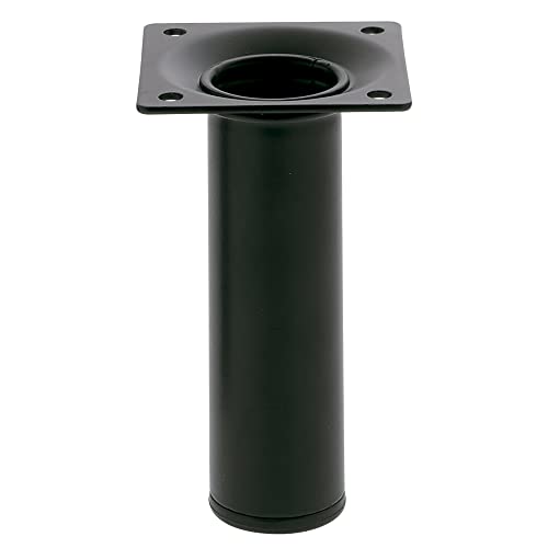 Amig, Round Furniture Leg, 30X200 cm, Steel, for Coffee Tables Bedside Tables, Chests of Drawers..., Anti-Scratch Cap