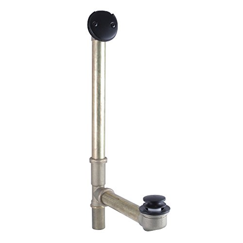 Kingston Brass DTT2160MB Made to Match Clawfoot Tub Drain, 20-5/8"~18-1/16" (L) x 3-3/16" (W) x 12" ~ 11-1/8" (H), Matte Black Kingston Brass DTT2160MB Made to Match Clawfoot Tub Drain, 20-5/8"~18-1/16" (L) x 3-3/16" (W) x 12" ~ 11-1/8" (H), Matte Black