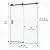56-60" W x 72" H Shower Door,Frameless Sliding Shower Door with 1 Handle,Shower Glass Door with 5/16" (8mm) Clear SGCC Tempered Glass, Stainless Steel Hardware,Matte Black