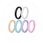 SetH - White, Black, Peach, Purple, Pink, Sky Blue