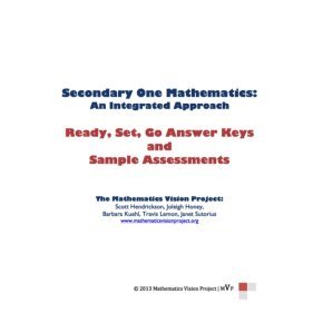 Secondary One Mathematics: An Integrated Approach: Ready, Set, Go ...