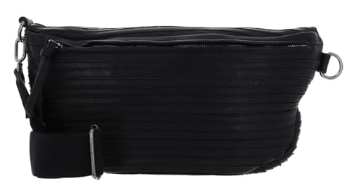 FREDsBRUDER Riffel Beltbag Black, sac ceinture en cuir noir tendance pour le quotidien