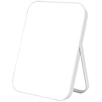 OSDUE Makeup Mirror, 17.5 * 24cm Foldable Desktop Vanity Mirror Portable Rectangular Makeup Travel Mirrors with Stand for Office Desk,Vanity Table, Travel, Camping