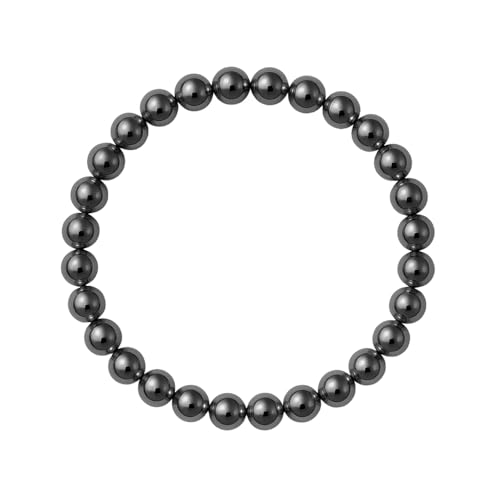 🪨 CONTENUTO: Include 1 bracciale in ematite autentica con perle naturali da 6 mm montate su cordino elastico resistente e confortevole. Si adatta correttamente alla maggior parte dei polsi. Presentato in imballaggio protettivo, ideale come complemento energetico, strumento di meditazione o regalo per persone che cercano concentrazione, equilibrio e forza interiore.