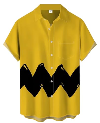 Bowling Shirts for Men Print Short Sleeve Regular Fit Hawaiian Casual Button Down Beach Shirts