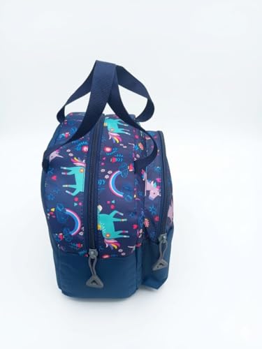 Image of APP Insulated Lunch Bag for Men & Women | 8.1 Litre Tiffin Carry Bag | ULY Matty Fabric | 2 Compartments | 25 x 26 x 5 Inches | Durable Reusable Lunch Bag for Office School College Travel Picnic