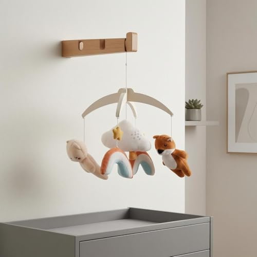 Móvil de cuna que calma a tu bebé con figuras de elefante 3