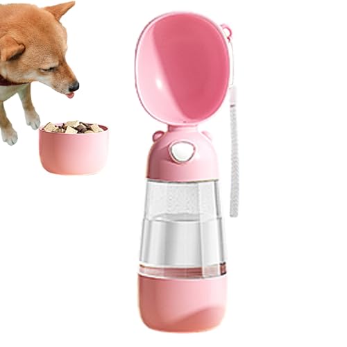 旅行用犬用ウォーターディスペンサー、漏れ防止犬用ウォーターボトル | 犬用漏れ防止の取り外し可能なウォーターボトル - 人間工学に基づいた小型大型中型犬用ウォーターディスペンサー、食品グレードの散歩用ウォーターボトル