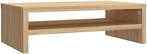 OAK WOOD TWO Shelf Laptop Stand TV Desk Stand PC Monitor Riser Desk - View #12