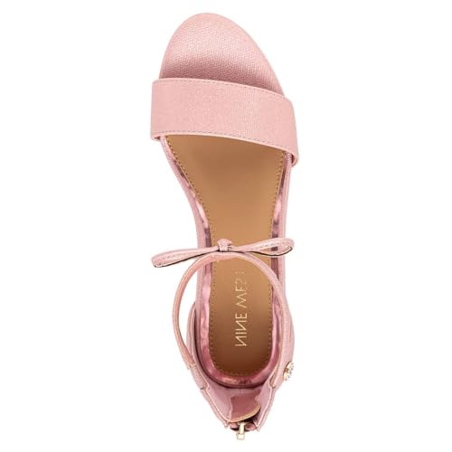 Image of Nine West Girls Sandals Low Heel Dress Pump Ankle Strap Open Toe Wedding Party for Big Kids & Little Kids