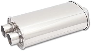 Vibrant 1110 Streetpower Oval Muffler- 2.5in. Inlet