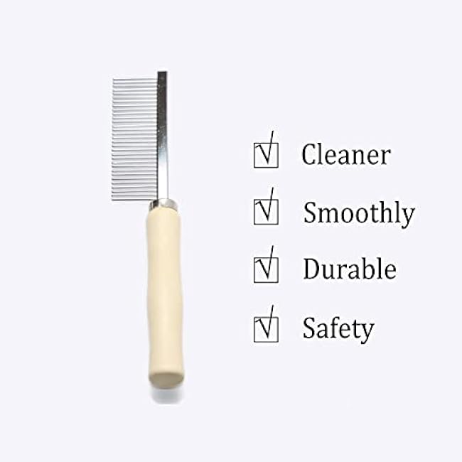 Wooden Handle Grooming Comb for Dogs Cats Pet-glcHZ5De