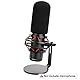 SUNMON für HyperX QuadCast Pop-Filter Windschutz, Mikrofon Schaumstoff Windschutz zur Geräuschreduzierung, verbesserte Klangqualität, Mikrofon Windschutzscheibe Pop-Filter für HyperX QuadCast S