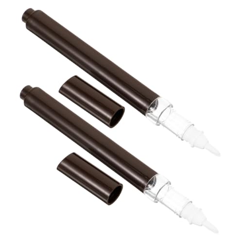 DECORNIJIA 2 Piezas Lip Gloss Lip Gloss Press Pen Titular De Líquido De Uñas Botellas De Uñas Para Líquido De Uñas Botellas De Muestra Pluma De Aceite Para Uñas El Plastico Coffee