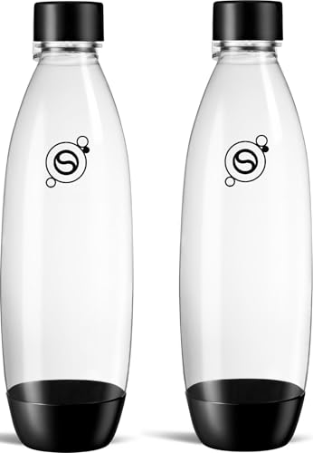sodastream Black 1L Slim Carbonating Bottles...