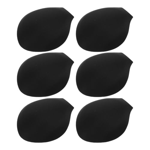 6pcs Men's Panty Spacers Swim Trunks Pad Removable Make up Sponges Bulge Pad Padded Fake Bulge Men Bulge Crotch Man Padding Cup Coasters Swimming Trunks Cup Black Sponge Material