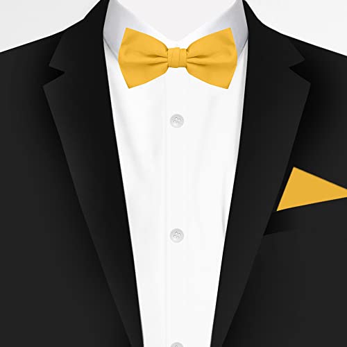 Image of Jacob Alexander Men's Pretied Banded Adjustable Solid Color Bowtie