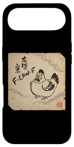 F-Caw-F Chicken FCAWF Chicken Funny Humor Japanese Art �X�}�z�P�[�X iPhone Air �p
