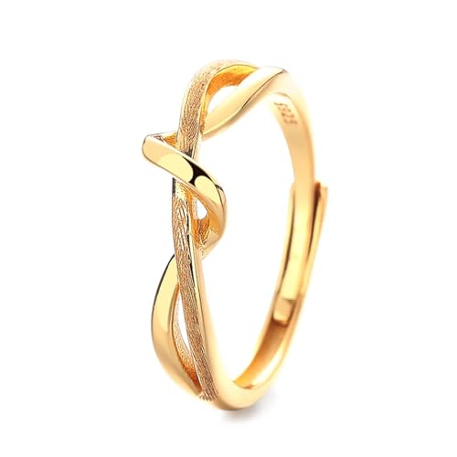 Alliance femme en argent 925 bague géométrique et ajustable