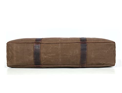 Aaron Leather Goods Canvas Leather Chef Knife Bag with Adjustable/Detachable Shoulder Strap (Seaweed, Canvas) - Image 6
