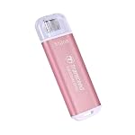 Transcend – Transcened ESD300 512GB USB 10Gbps, Type C, Rosa, bis zu 1,0