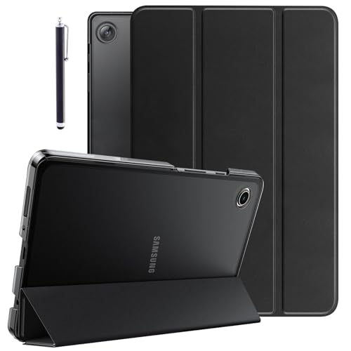 Image of Robustrion Cover for Samsung Galaxy Tab A11 Plus Cover Case 11 inch, Flip Cover Case for Samsung Galaxy Tab A11 Plus Cover /Tab A11+ Tablet Cover with Translucent Back - Black
