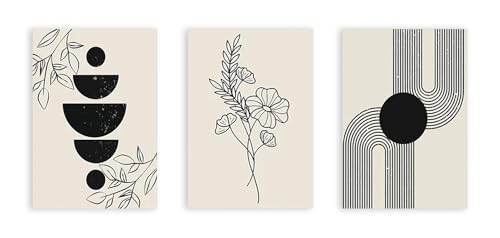 Œuvre d'art pour salon bohème et déco murale beige chic effet naturel