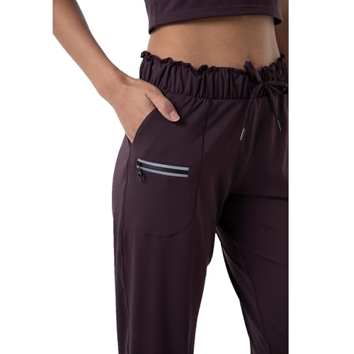 Image of Haowind Joggers for Women with Pockets Elastic Waist Workout Sport Gym Pants Comfy Lounge Yoga Running Pants