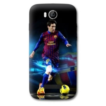 Coque Wiko Iggy Foot - messi bleu -