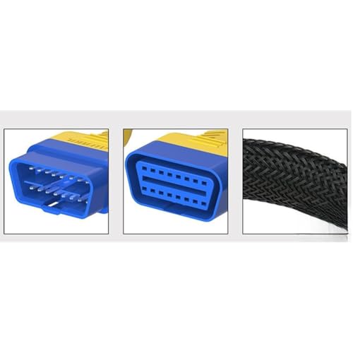 Cable OBD2 de 16 pines con cuello de cisne flexible de 30 cm adaptador conector A2 7